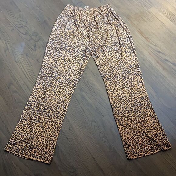 ROMAN’S Stretch Jersey Leopard Print Pants - Picture 3 of 6